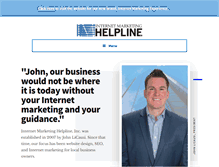 Tablet Screenshot of internetmarketinghelpline.com